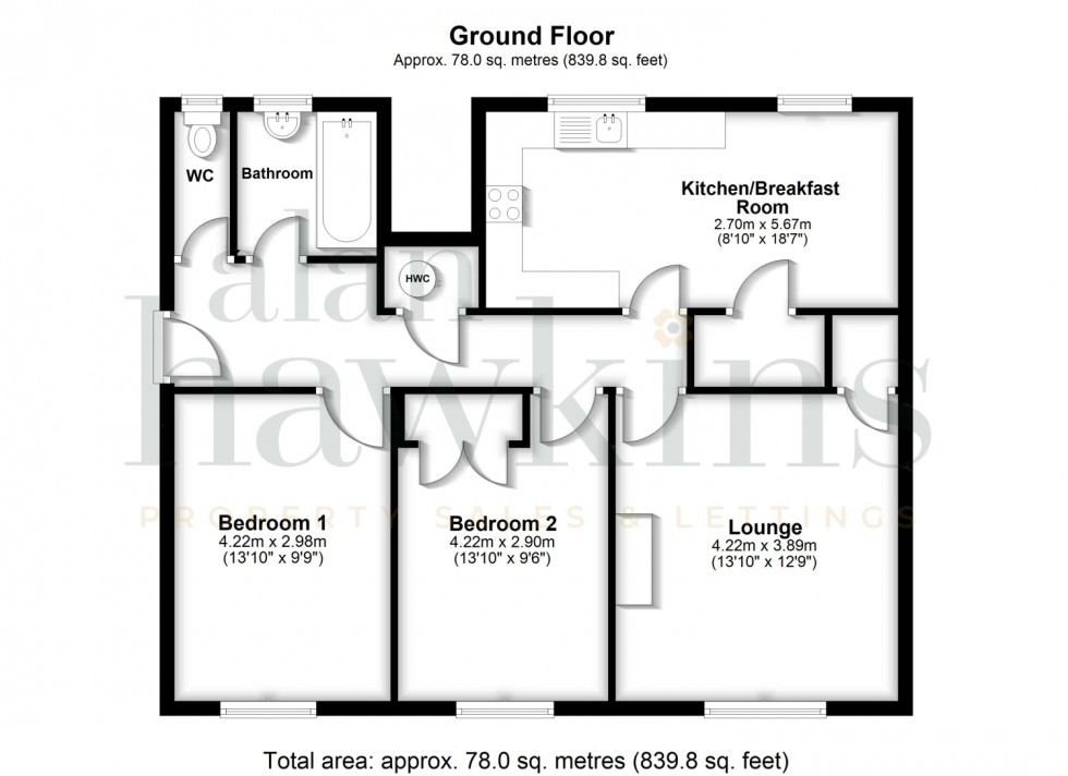 Floorplan for Pound Close, Lyneham, SN15