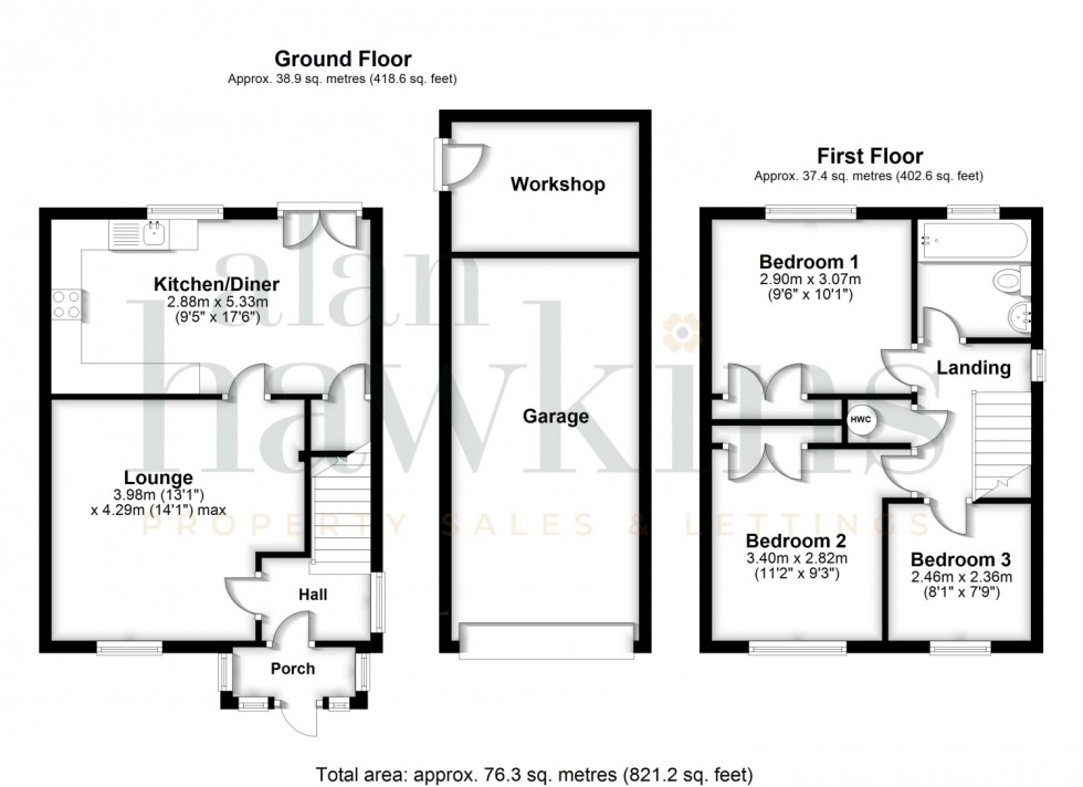 Floorplan for Matley Moor, Liden, SN3