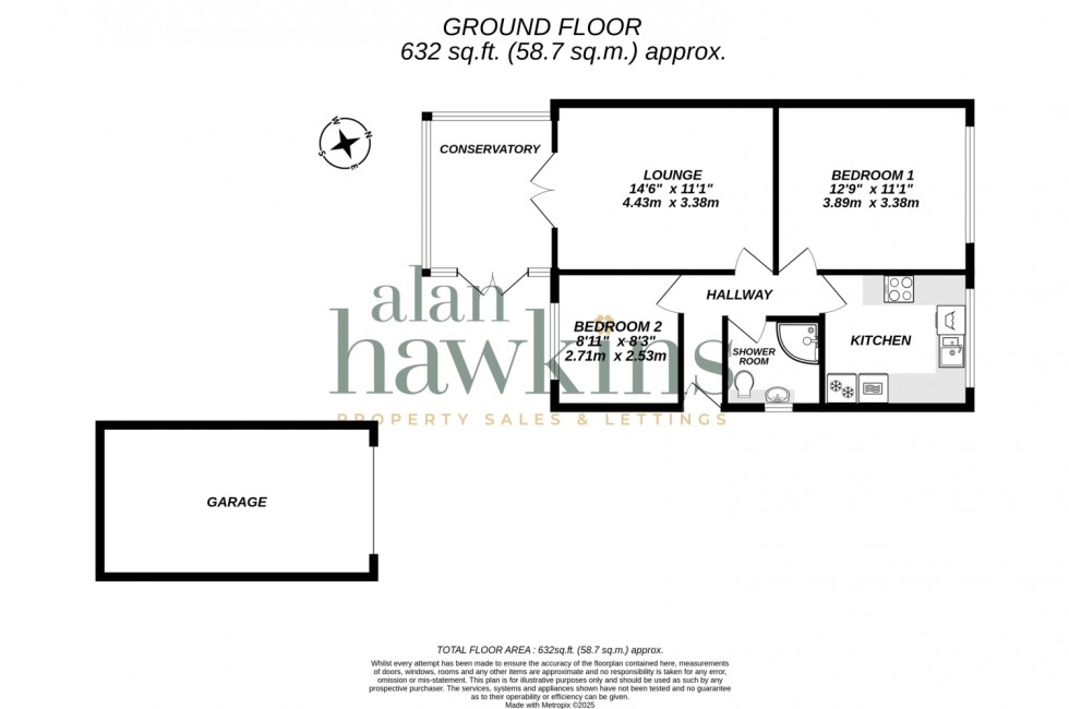 Floorplan for Byron Avenue, Royal Wootton Bassett, SN4