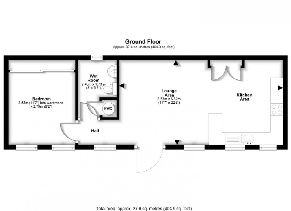 Floorplan for Garabrecan Stables Brinkworth Road, Royal Wootton Bassett, Wiltshire, SN4 8DS, UK