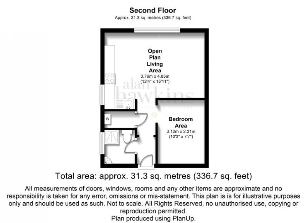 Floorplan for 1 Blenheim Court Shakespeare Road, Royal Wootton Bassett, Swindon, Wiltshire, SN4 8HQ, UK