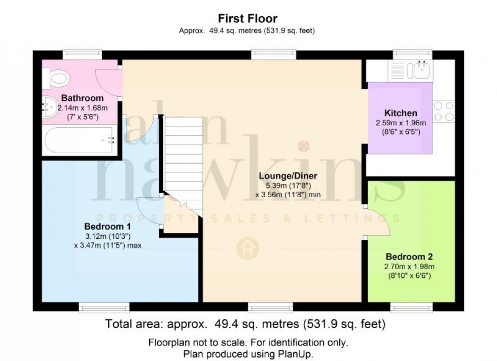Floorplan for 3 Crosstrees , Royal Wootton Bassett, Swindon, Wiltshire, SN4 8FB, UK