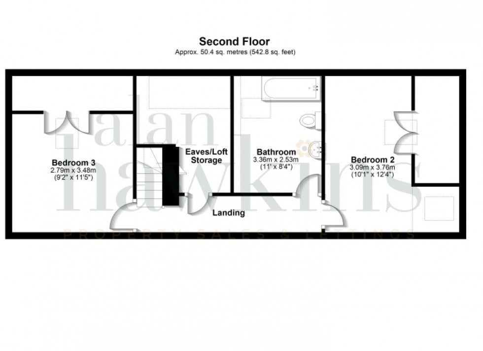 Floorplan for Apartment 4 The New Greyhound, 70 Pavenhill, Purton, Swindon, Wiltshire, SN5 4DA, UK