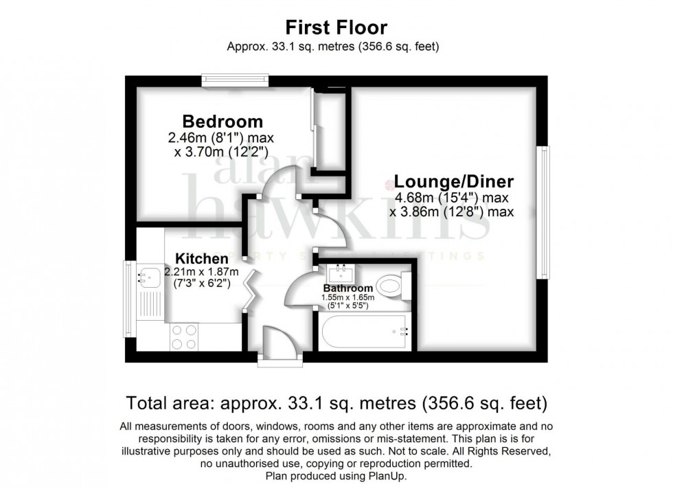 Floorplan for 51a Clarendon Drive, Royal Wootton Bassett, Swindon, Wiltshire, SN4 8BU, UK