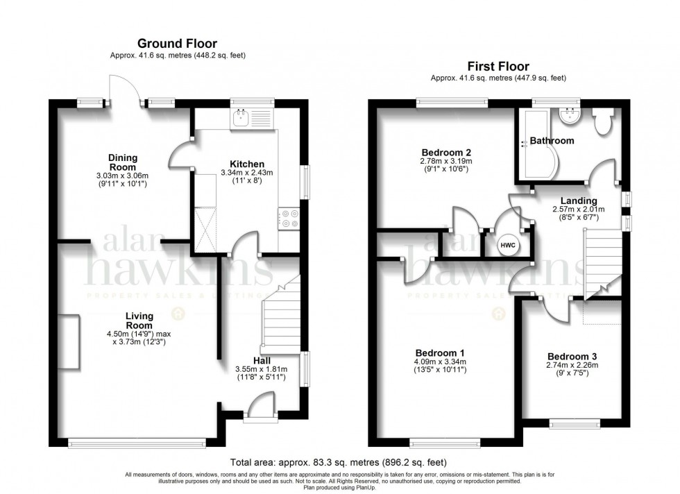 Floorplan for Noredown Way, Royal Wootton Bassett, SN4