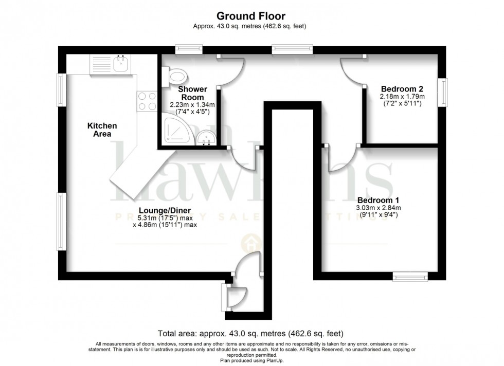 Floorplan for Buthay Court, Royal Wootton Bassett, SN4