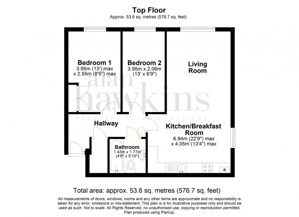 Floorplan for Cloatley Crescent, Royal Wootton Bassett, Wiltshire, SN4 7FX