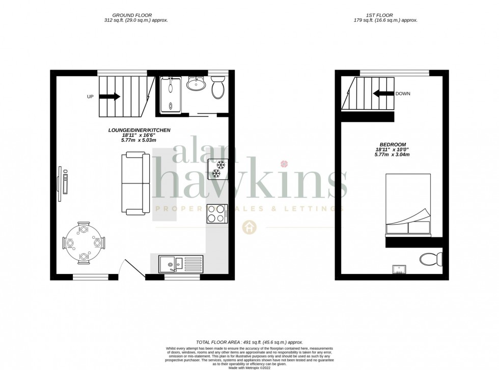 Floorplan for Titmouse Cottage, Brinkworth, SN15