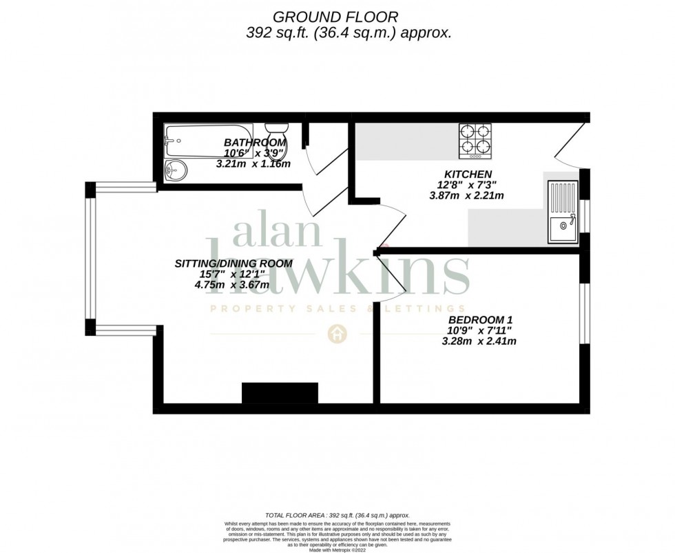 Floorplan for 51b Clarendon Drive, Royal Wootton Bassett, Swindon, Wiltshire, SN4 8BU, UK