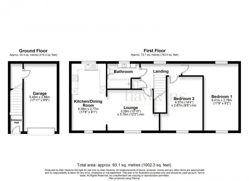 Floorplan for Hart Close, Royal Wootton Bassett, SN4