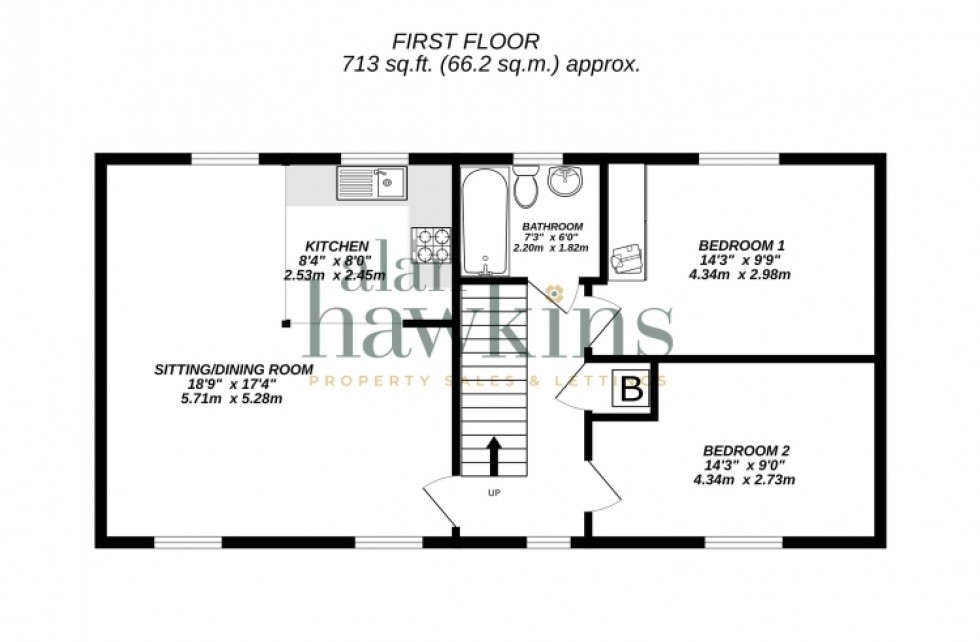 Floorplan for 88 Buxton Way, Royal Wootton Bassett, Swindon, Wiltshire, SN4 8JB, UK