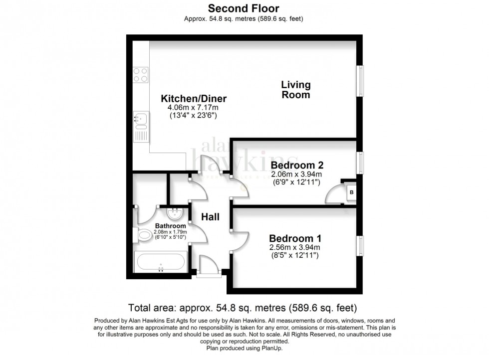 Floorplan for Cloatley Crescent, Royal Wootton Bassett, SN4