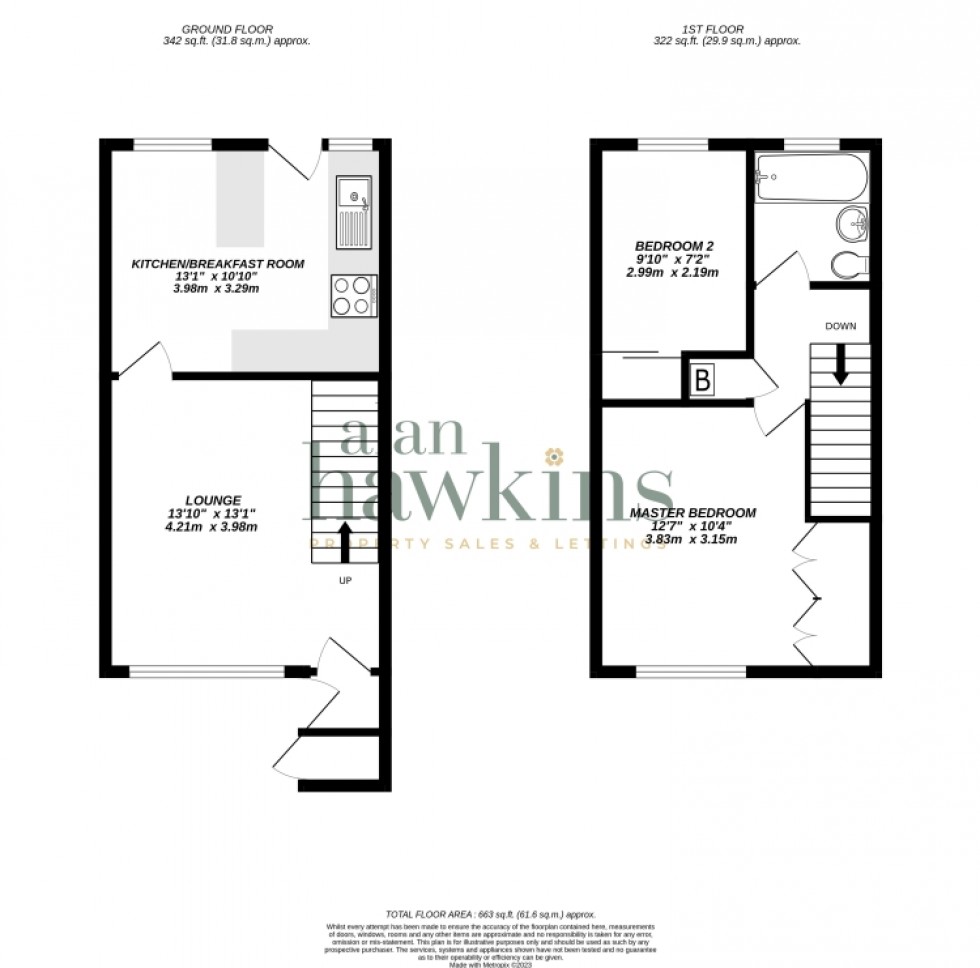 Floorplan for 5 Briars Close, Royal Wootton Bassett, Swindon, Wiltshire, SN4 7HX, UK