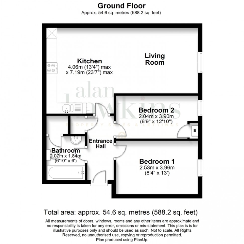 Floorplan for 183 Cloatley Crescent, Royal Wootton Bassett, Swindon, Wiltshire, SN4 7FX, UK