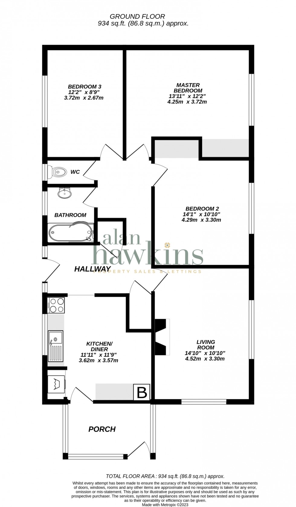 Floorplan for Sodom Lane, Dauntsey, SN15