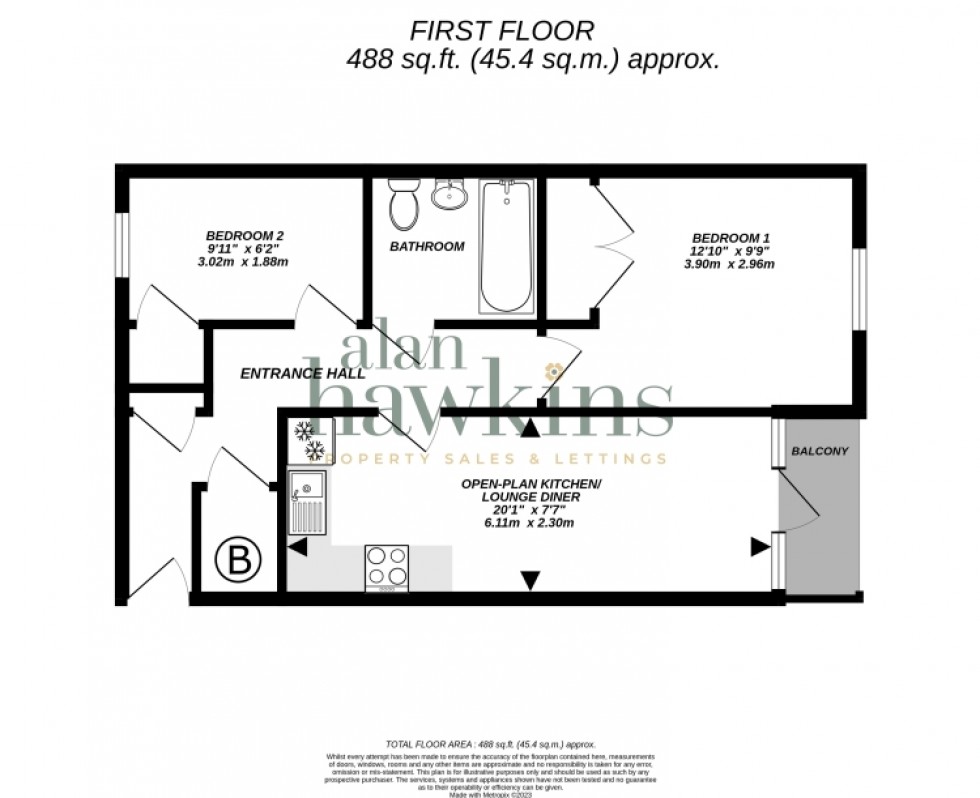 Floorplan for 8 Rokeby House Fire Fly Avenue, Swindon, Wiltshire, SN2 2GF, UK