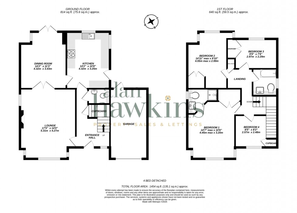 Floorplan for Drury Close, Hook, SN4