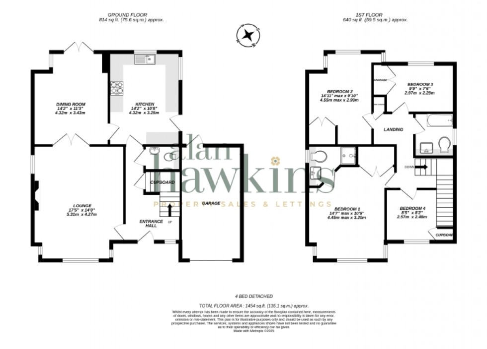 Floorplan for 8 Drury Close, Hook, Swindon, Wiltshire, SN4 8EL, UK