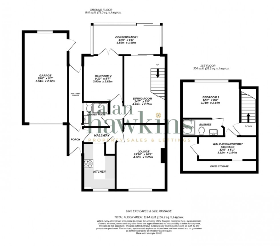 Floorplan for 10 Masefield, Royal Wootton Bassett, Swindon, Wiltshire, SN4 8JR, UK