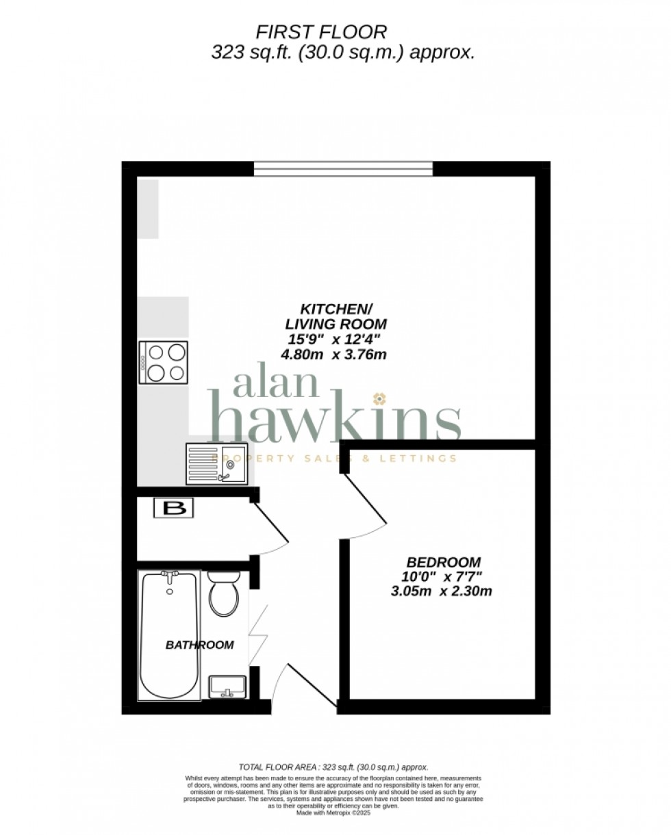 Floorplan for 15 Marlborough Court, Royal Wootton Bassett, Swindon, Wiltshire, SN4 8HG, UK