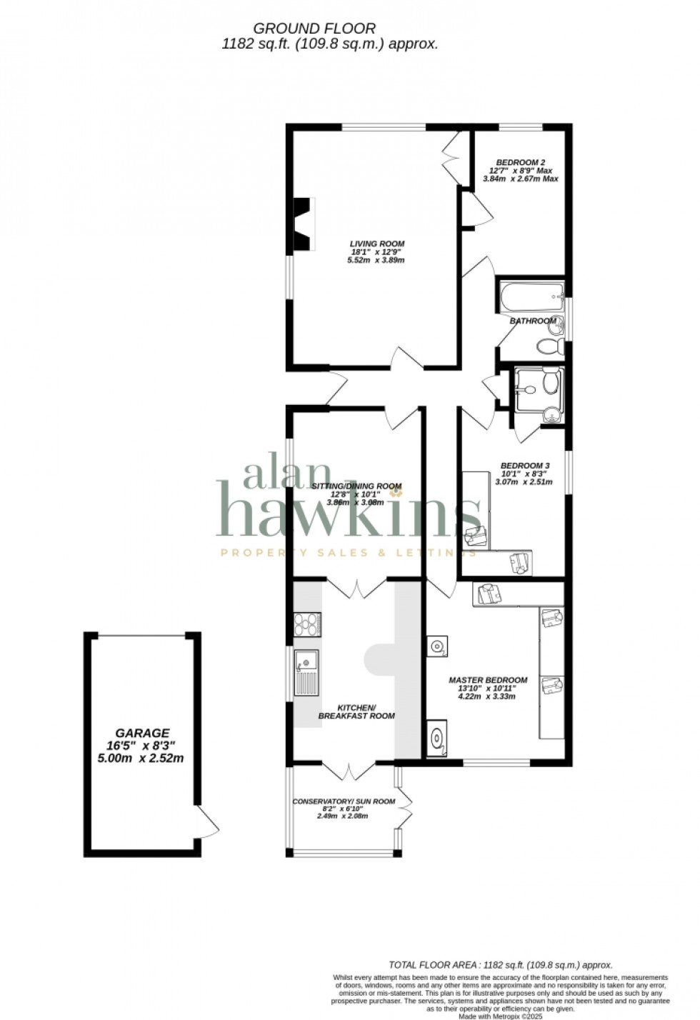 Floorplan for 3 Branscombe Drive, Royal Wootton Bassett, Swindon, Wiltshire, SN4 8HP, UK