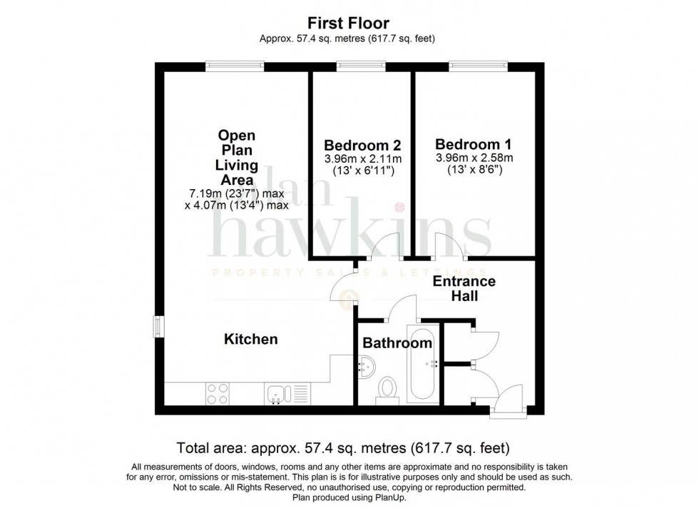 Floorplan for Cloatley Crescent, Royal Wootton Bassett, Swindon