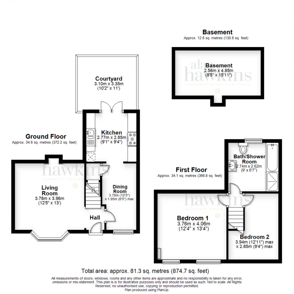 Floorplan for Wood Street, Royal Wootton Bassett SN4 7