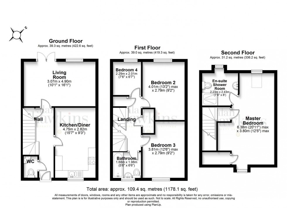 Floorplan for Cricketers Close, Royal Wootton Bassett, Swindon