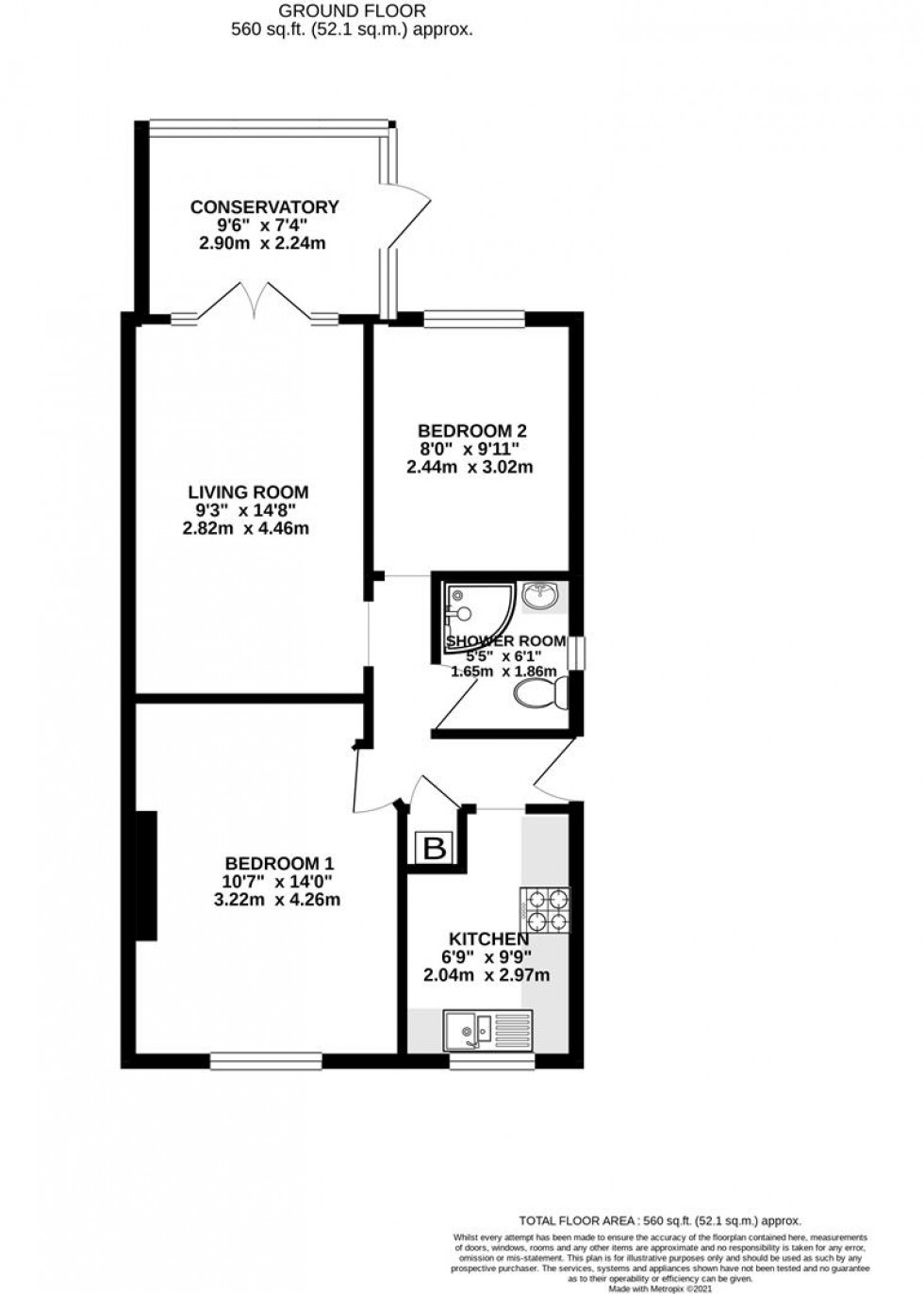 Floorplan for Ruskin Drive, Royal Wootton Bassett