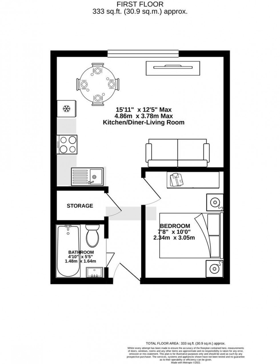 Floorplan for Marlborough Court, Royal Wootton Bassett SN4 8