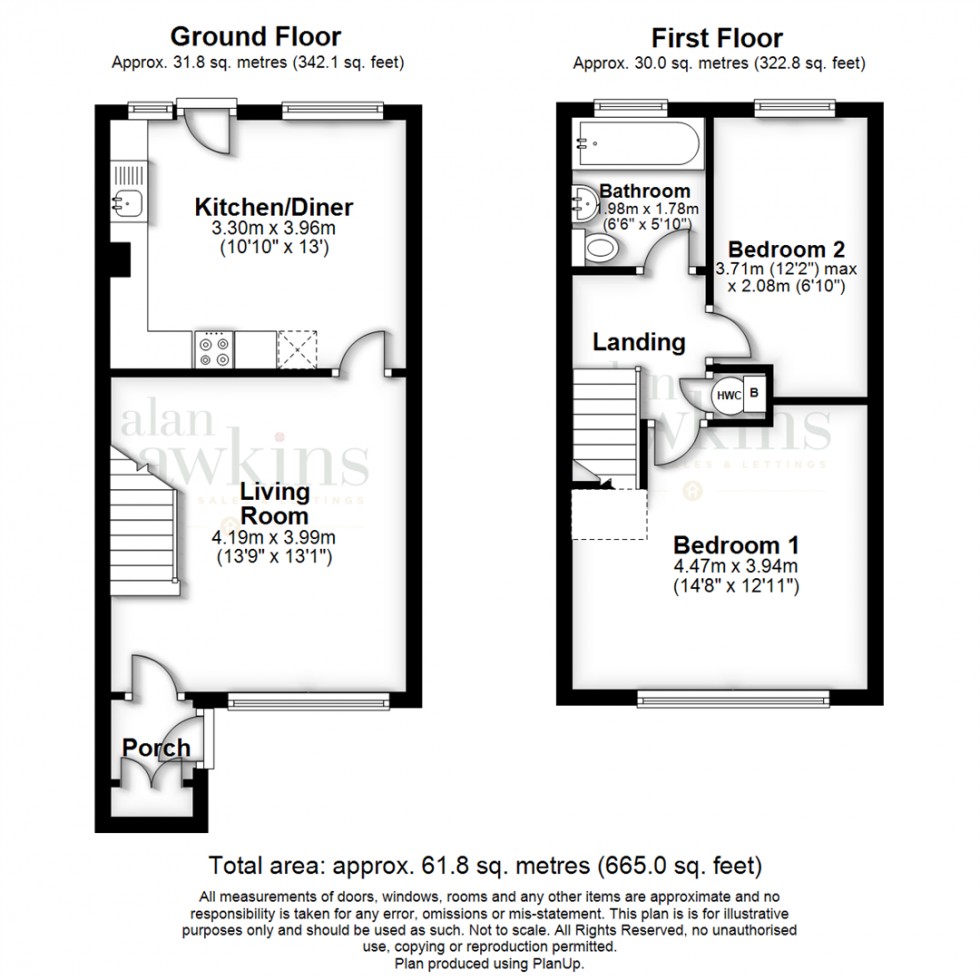 Floorplan for Briars Close, Royal Wootton Bassett SN4 7