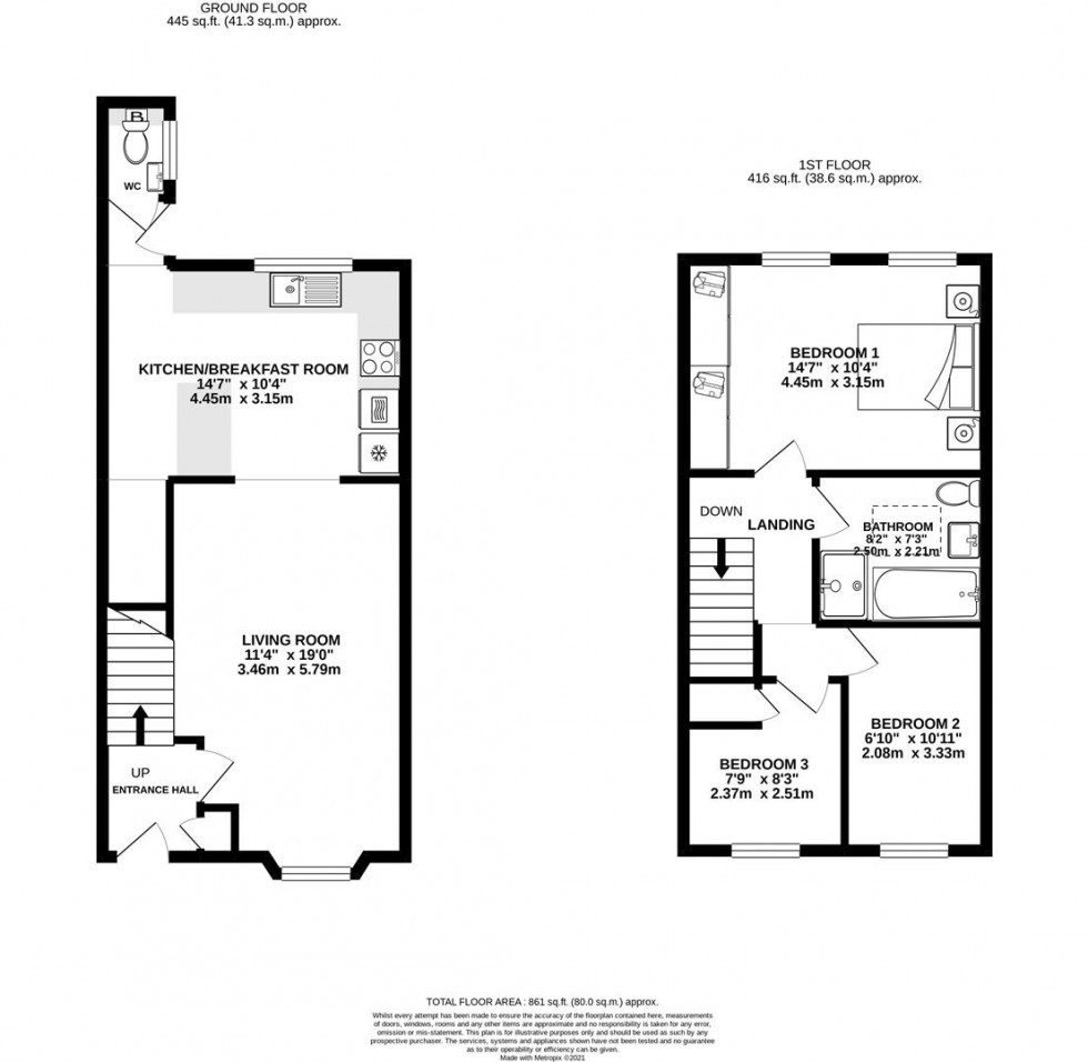 Floorplan for High Street, Royal Wootton Bassett SN4 7