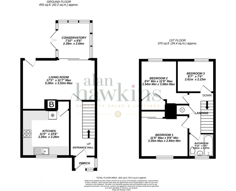 Floorplan for Tennyson Road, Royal Wootton Bassett