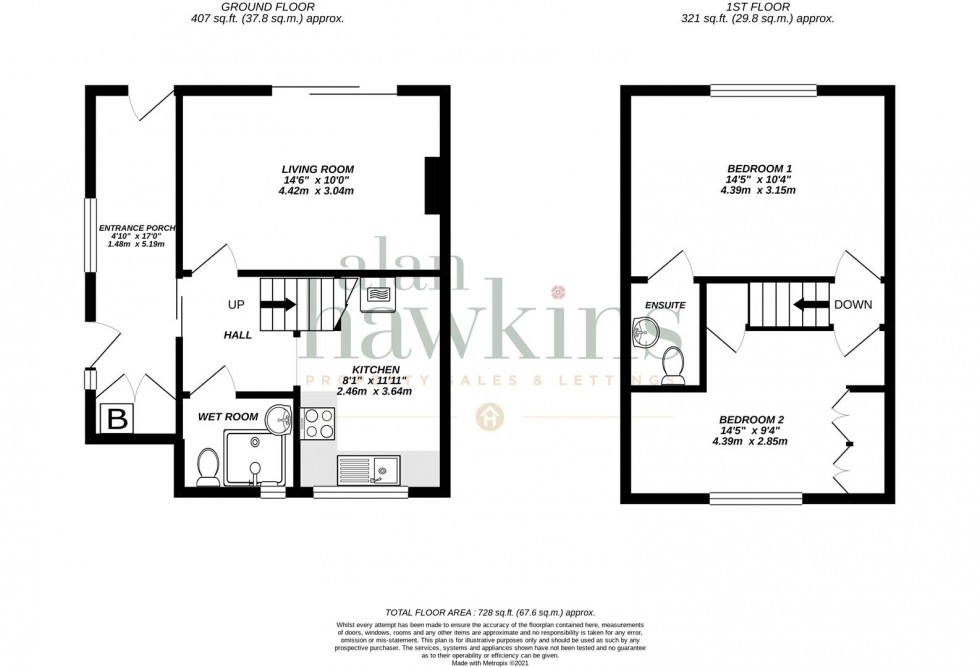 Floorplan for Betjeman Avenue, Royal Wootton Bassett SN4 8