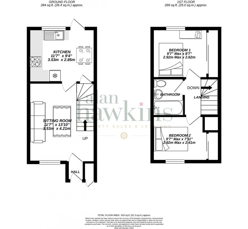 Floorplan for Kimbolton Close, Freshbrook, Swindon