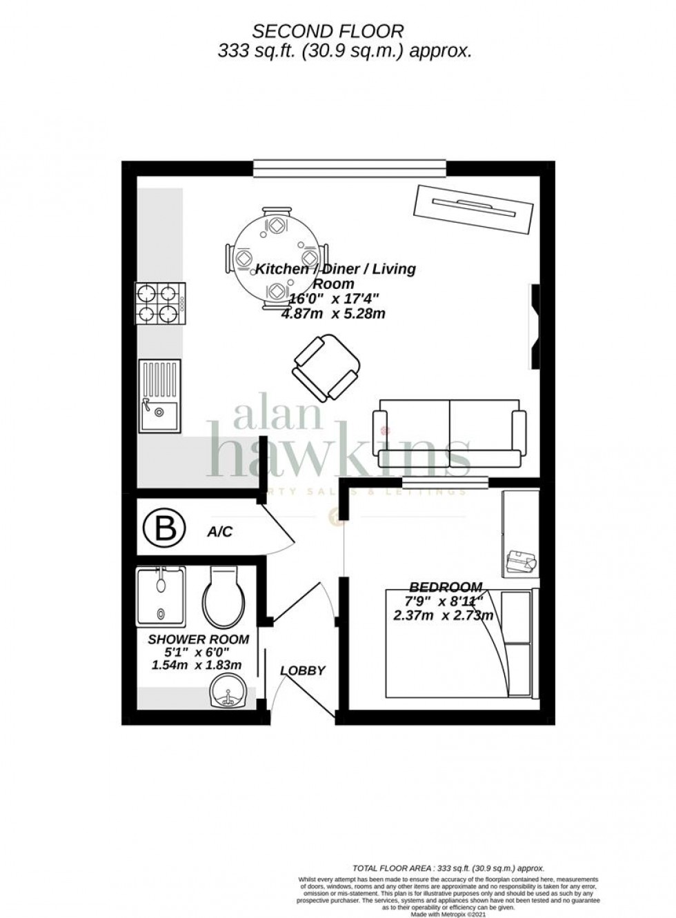 Floorplan for Blenheim Court, Shakespeare Road, Royal Wootton Bassett