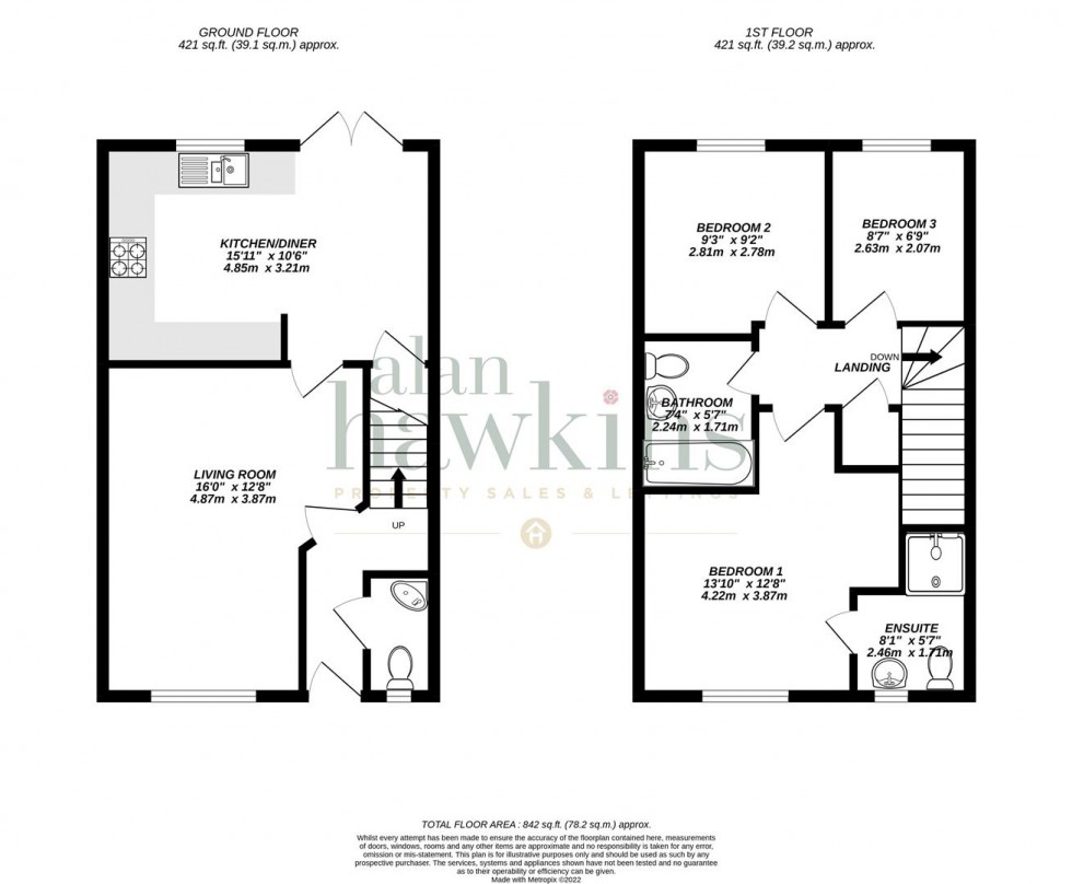 Floorplan for Buxton Way, Royal Wootton Bassett