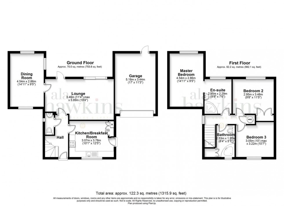 Floorplan for High Mead, Royal Wootton Bassett