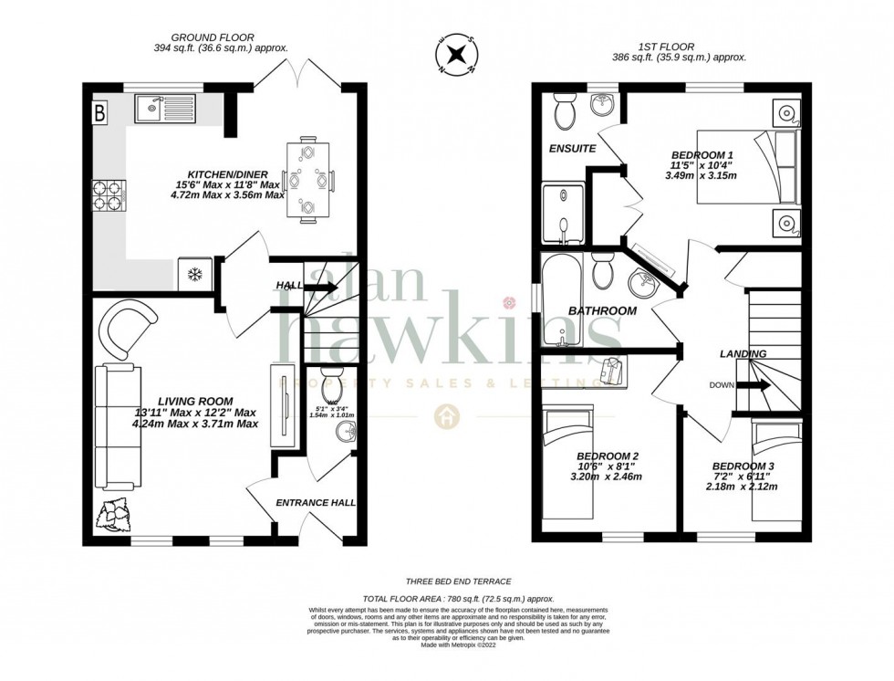 Floorplan for Dior Drive, Royal Wootton Bassett SN4 7