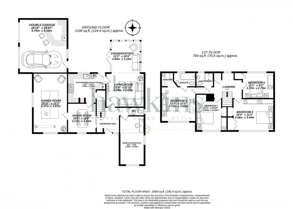 Floorplan for Branscombe Drive, Royal Wootton Bassett