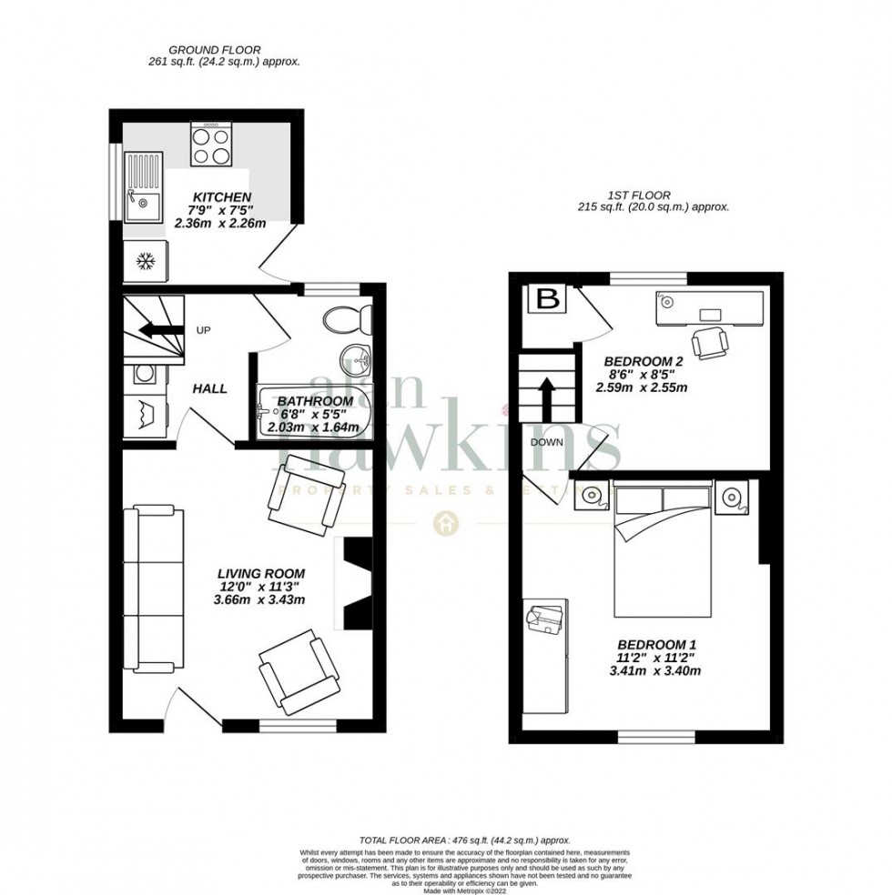 Floorplan for Church Street, Royal Wootton Bassett