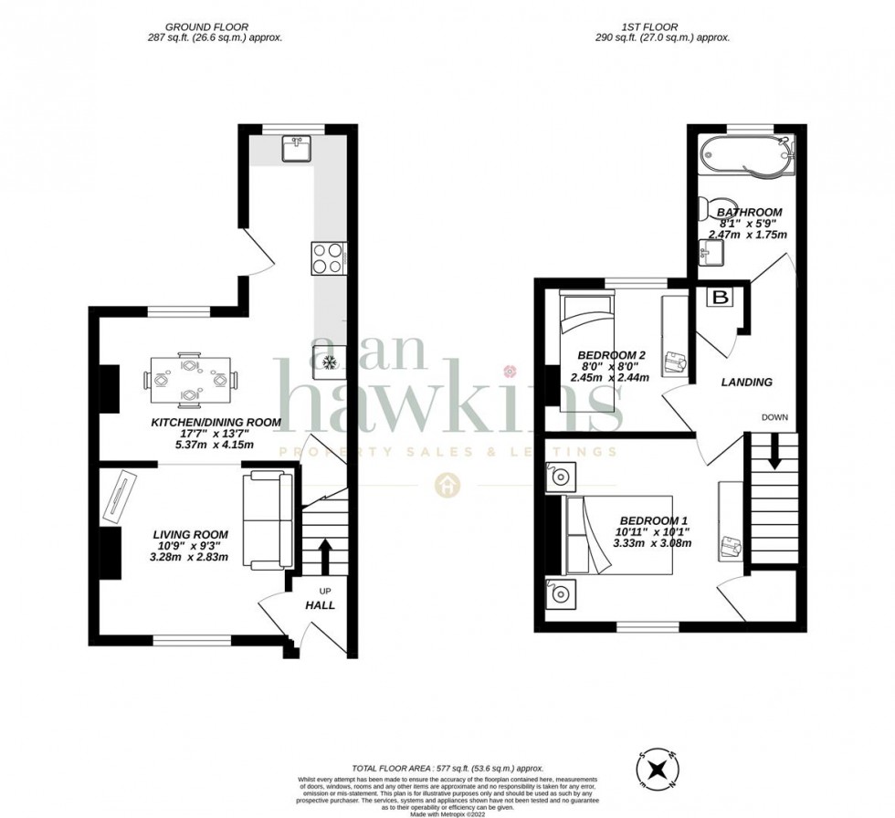 Floorplan for Wood Street, Royal Wootton Bassett