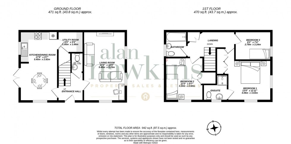 Floorplan for Beaufort Avenue, Royal Wootton Bassett