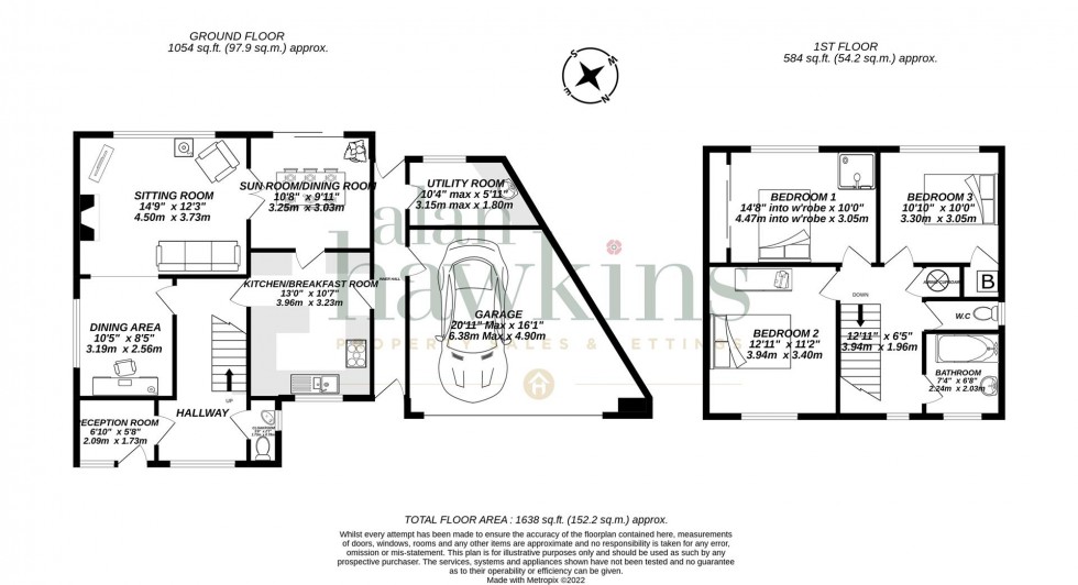 Floorplan for Parsons Way, Royal Wootton Bassett