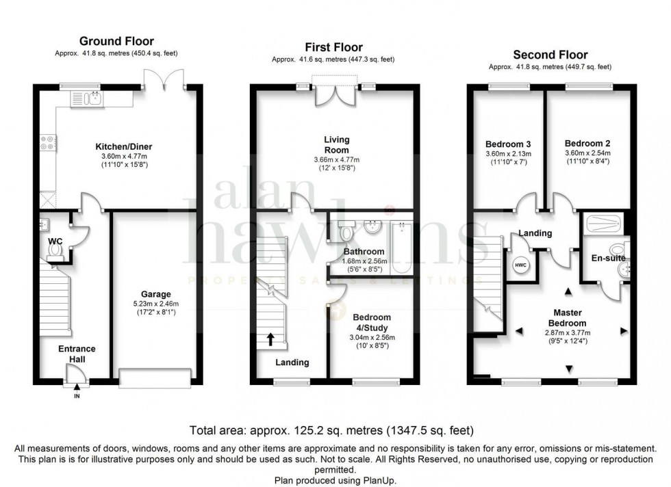 Floorplan for Blain Place, Royal Wootton Bassett.