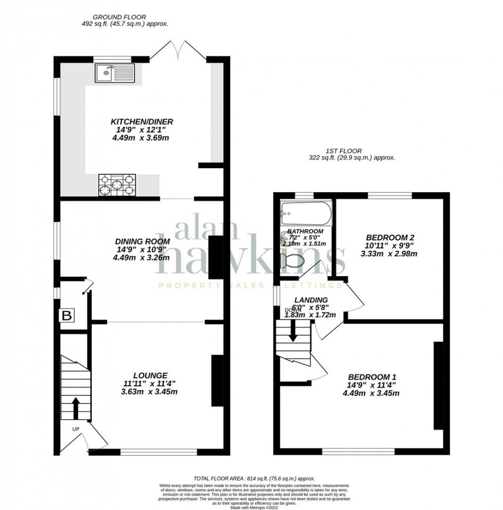 Floorplan for Morstone Road, Royal Wootton Bassett.