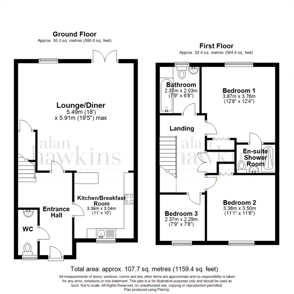 Floorplan for Wiltshire Crescent, Royal Wootton Bassett SN4 7