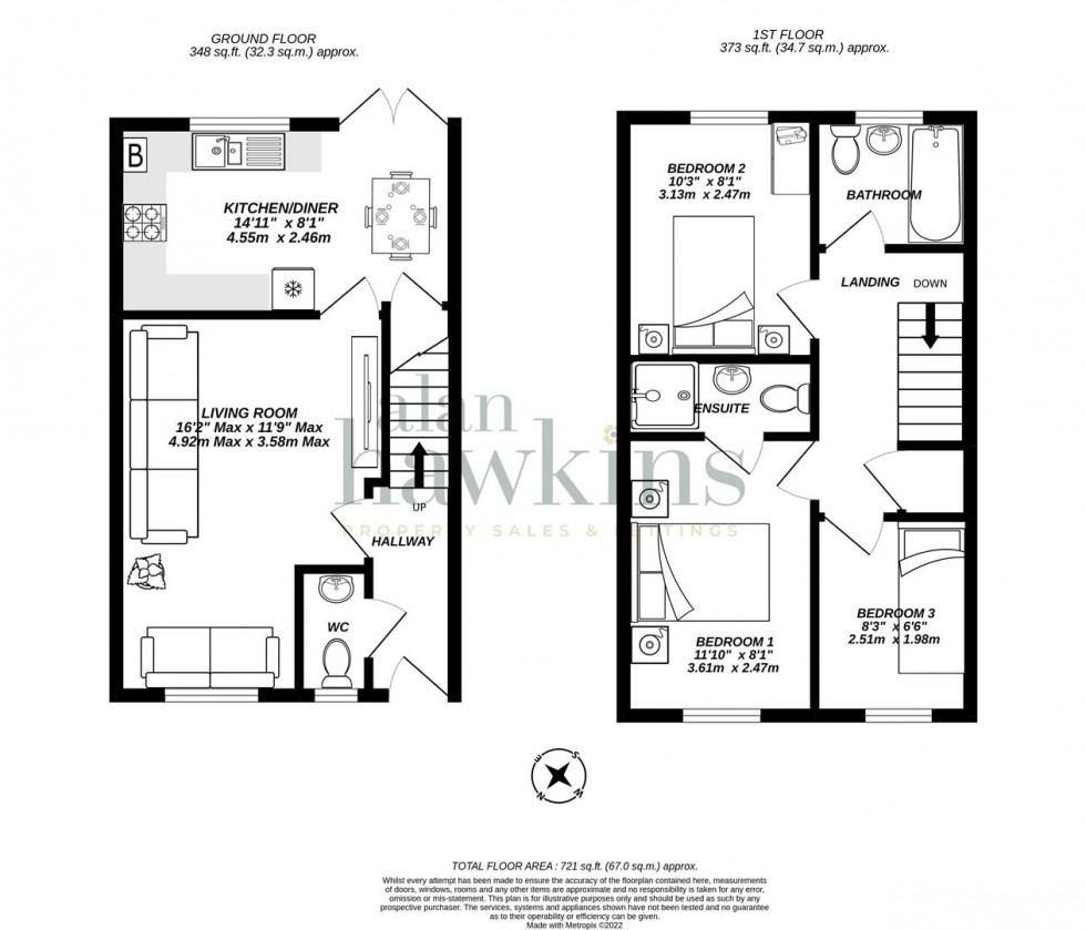 Floorplan for Hitchings, Cricklade SN6 6