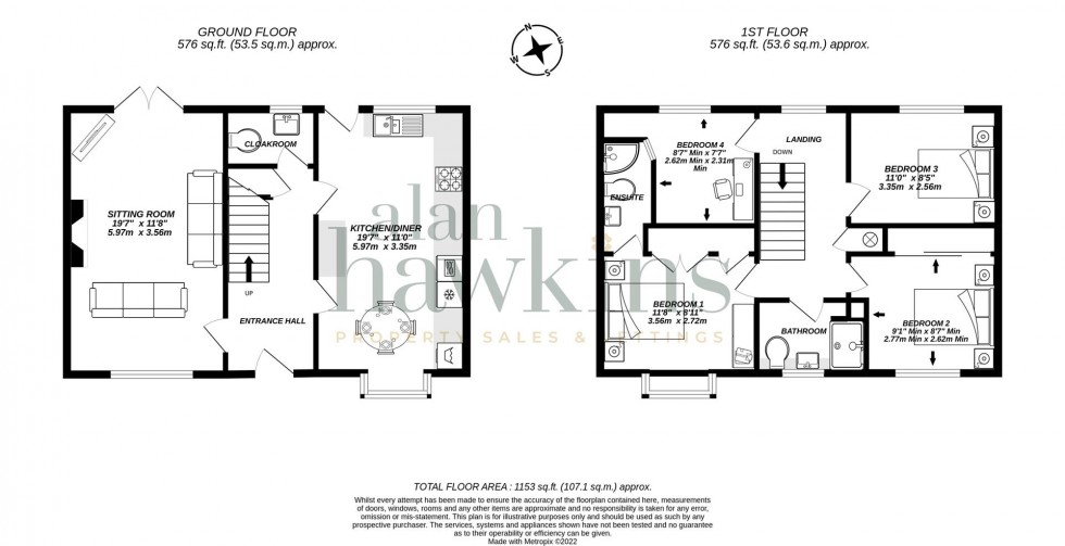 Floorplan for Garraways, Royal Wootton Bassett SN4 8