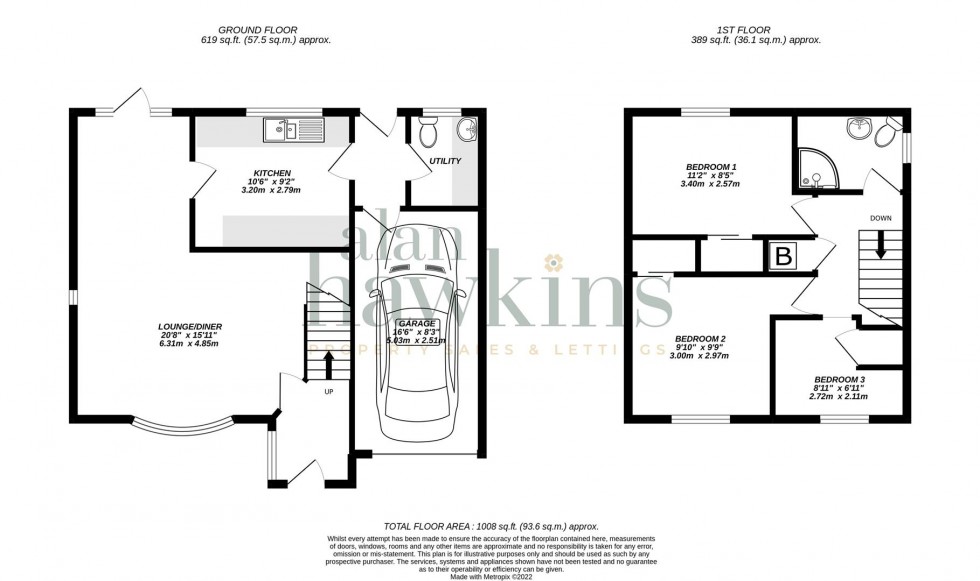 Floorplan for Aspen Close, Royal Wootton Bassett